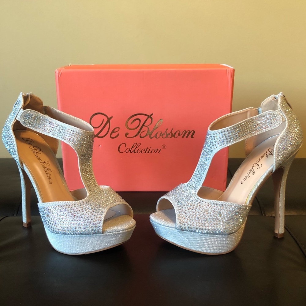 DeBlossom Collection Rhinestone Heels